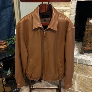 Daniel Cremieux Brown Leather Jacket LambSkin